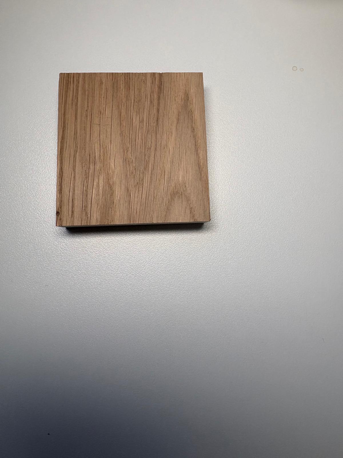 Natural oak finish sample