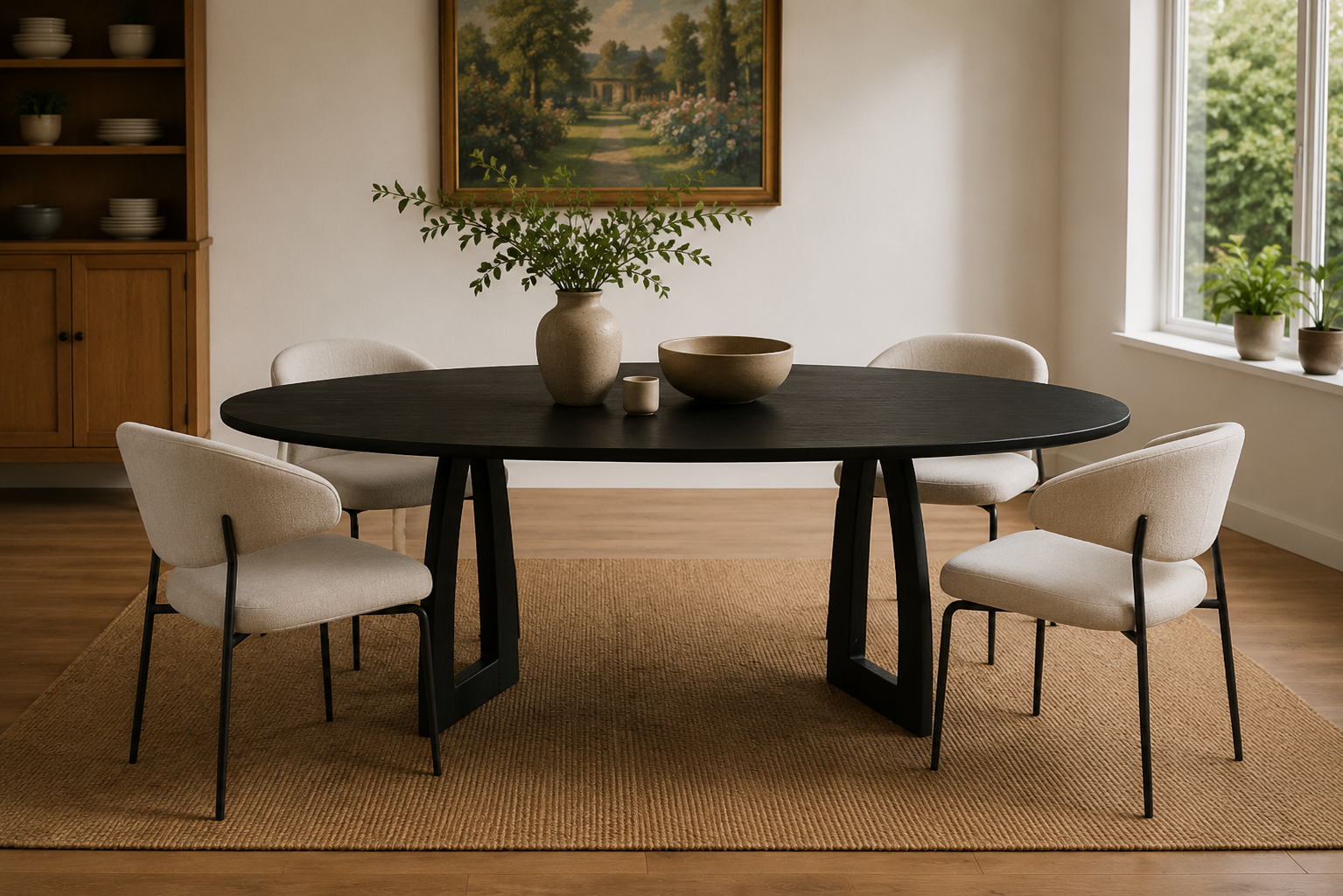 Ellipse dining table — Contemporary oval