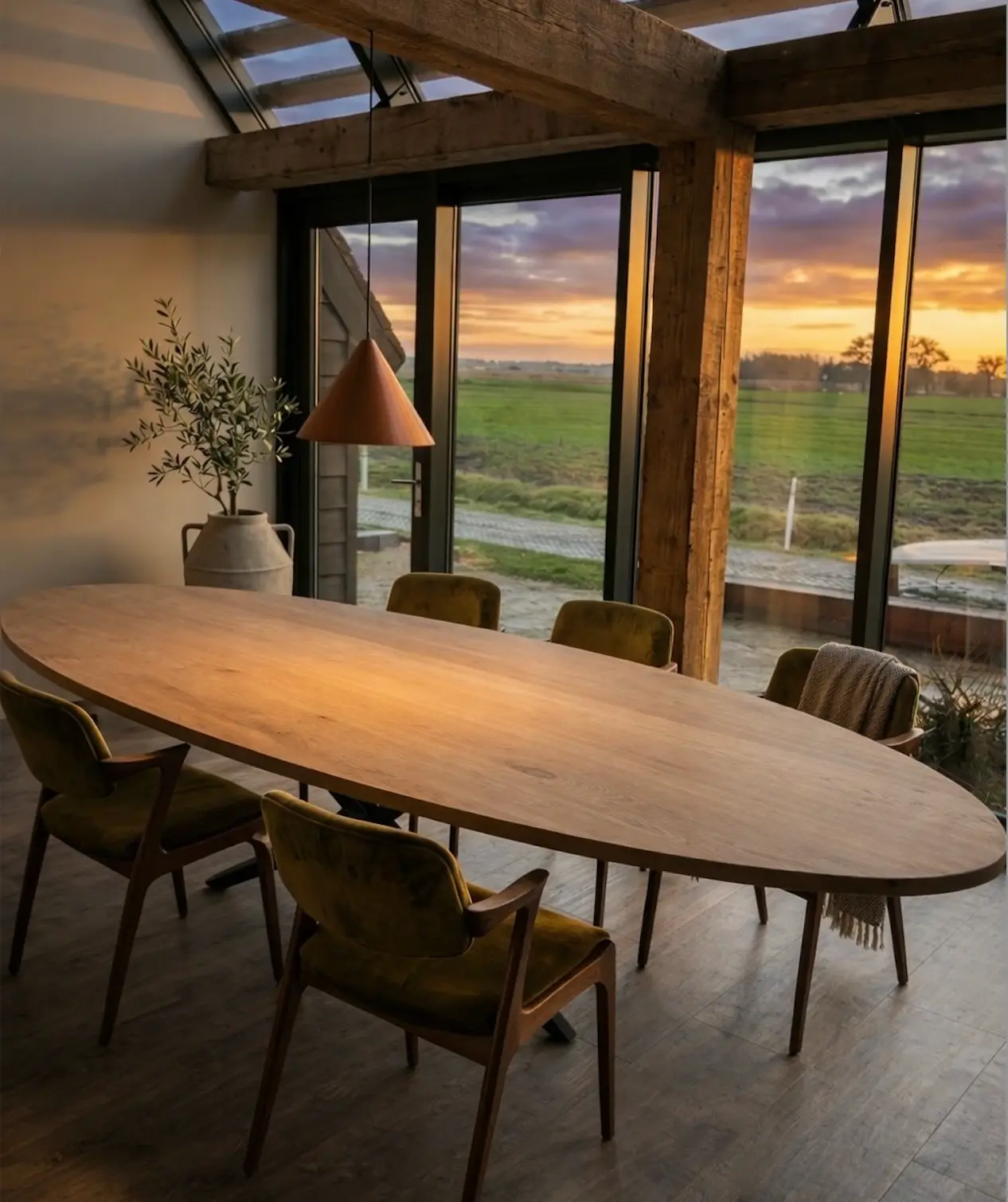 Recent Dutch Studio oak table project 3